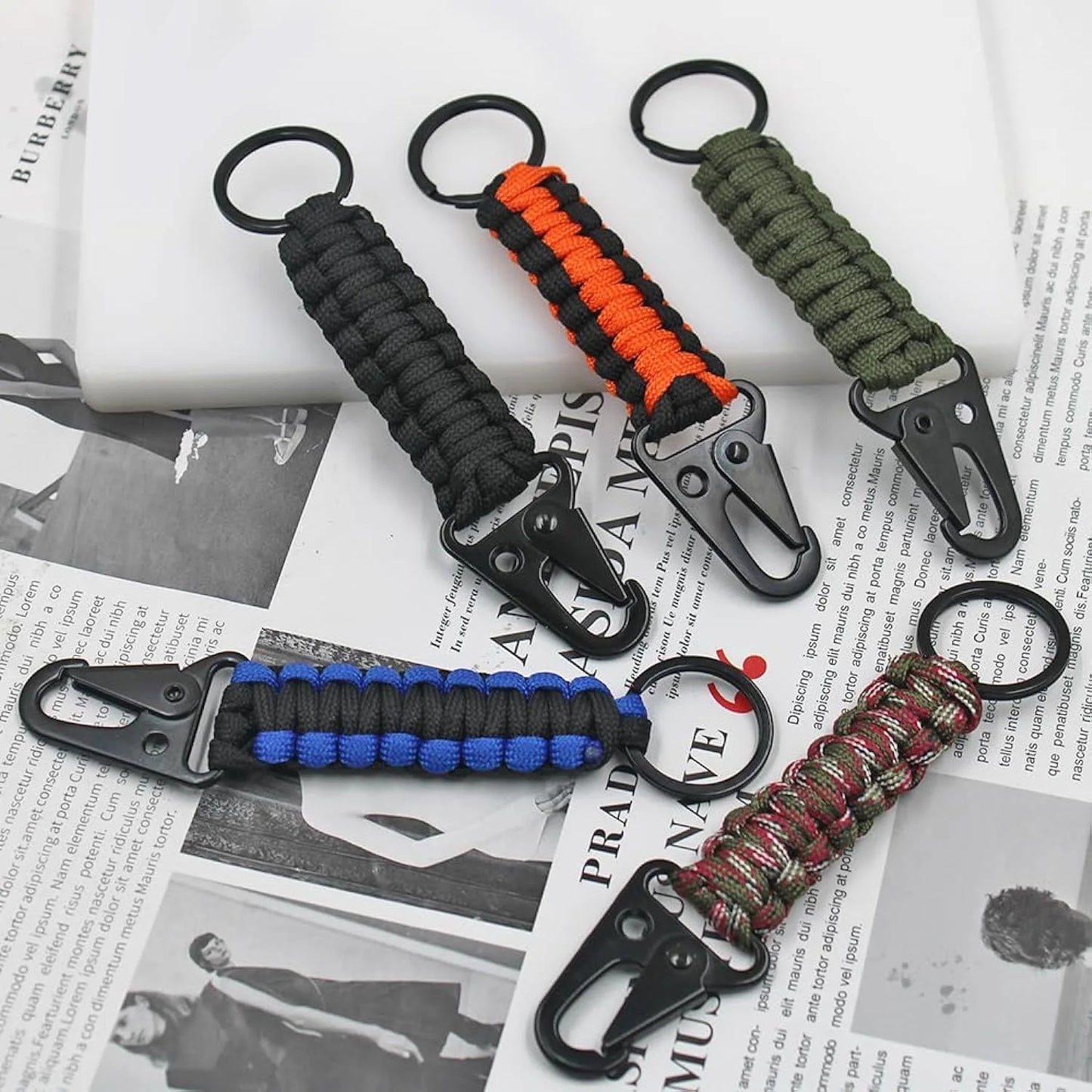 Llavero de Supervivencia de Paracord Militar