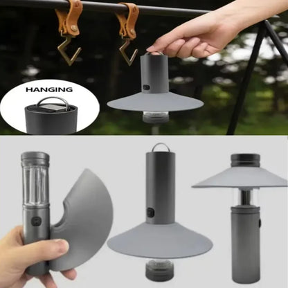 Luz de Camping Magnética con Efecto Llama