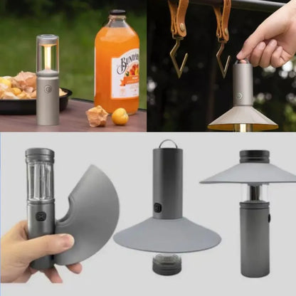 Luz de Camping Magnética con Efecto Llama