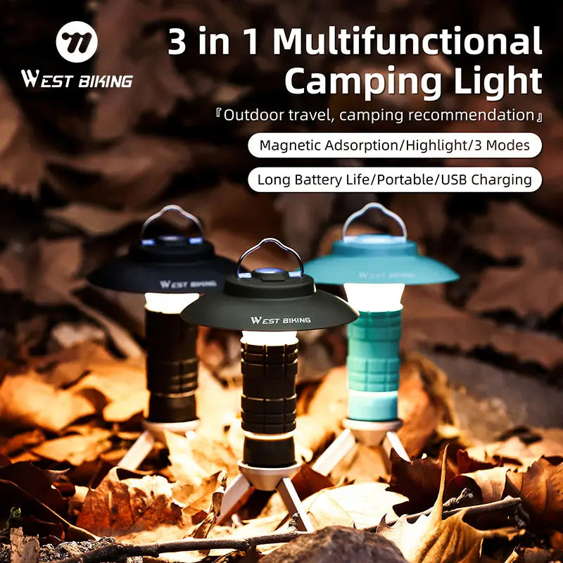 Luz de Camping Multifunción 3 en 1