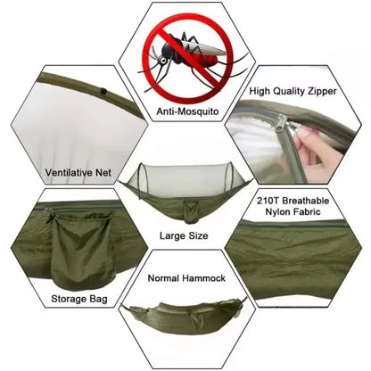 Hamaca con Mosquitera de Alta Resistencia