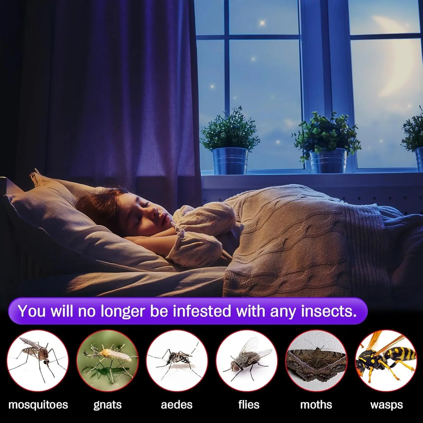 Lámpara UV Antimosquitos