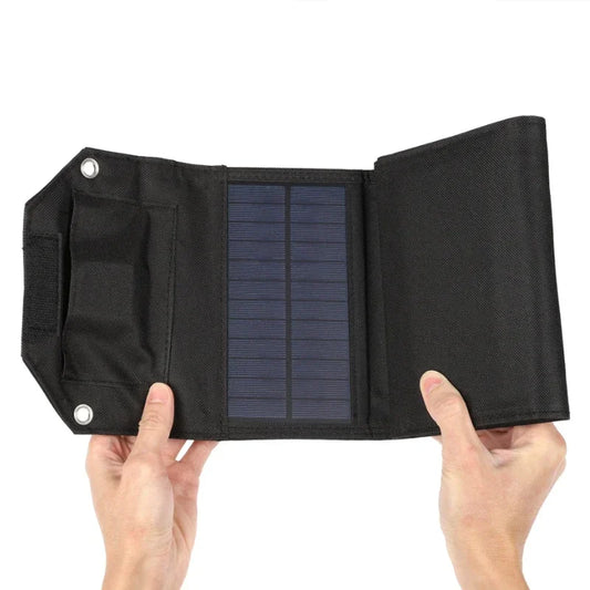 Cargador solar portátil plegable para camping