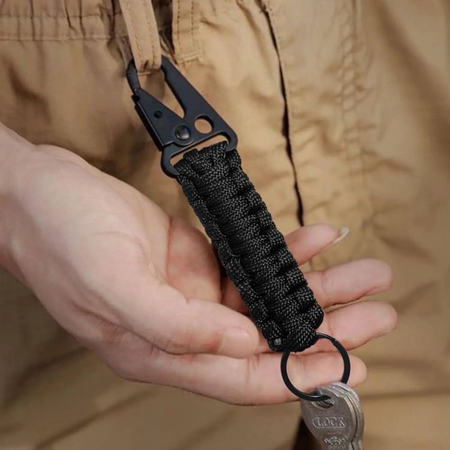 Llavero de Supervivencia de Paracord Militar